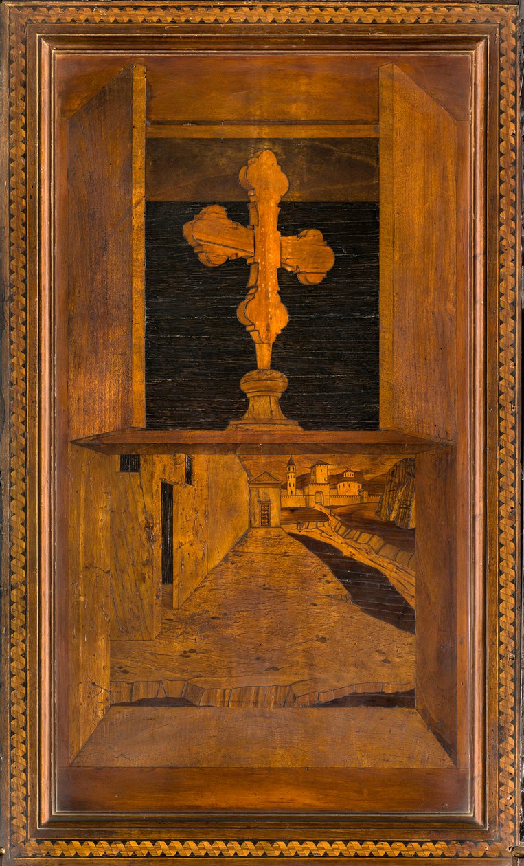 Lignaean Canonical Choir, upotekoriste Giovanni Maria Platina 1484, Superior Stall tekijältä Giovanni Maria Platina