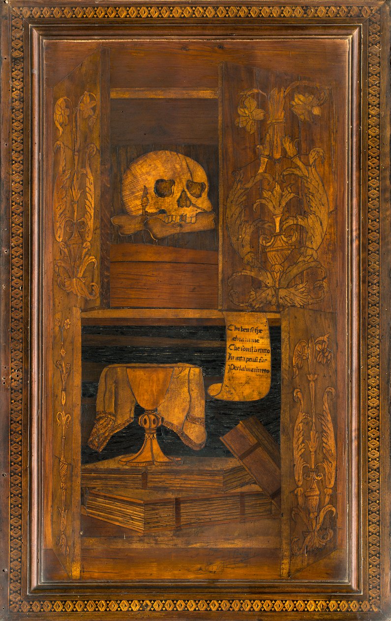 Lignaean Canonical Choir, upotekoriste Giovanni Maria Platina 1484, Superior Stall tekijältä Giovanni Maria Platina