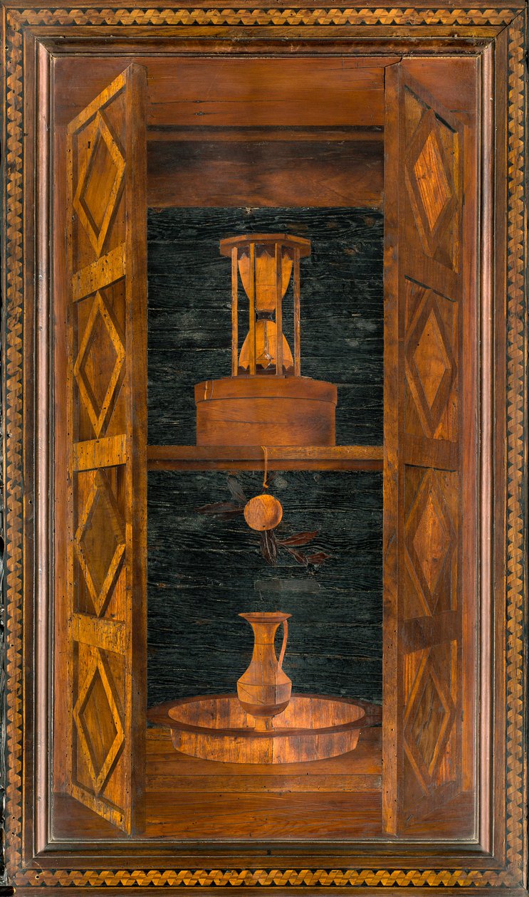Lignaean Canonical Choir, upotekoriste Giovanni Maria Platina 1484, Superior Stall tekijältä Giovanni Maria Platina