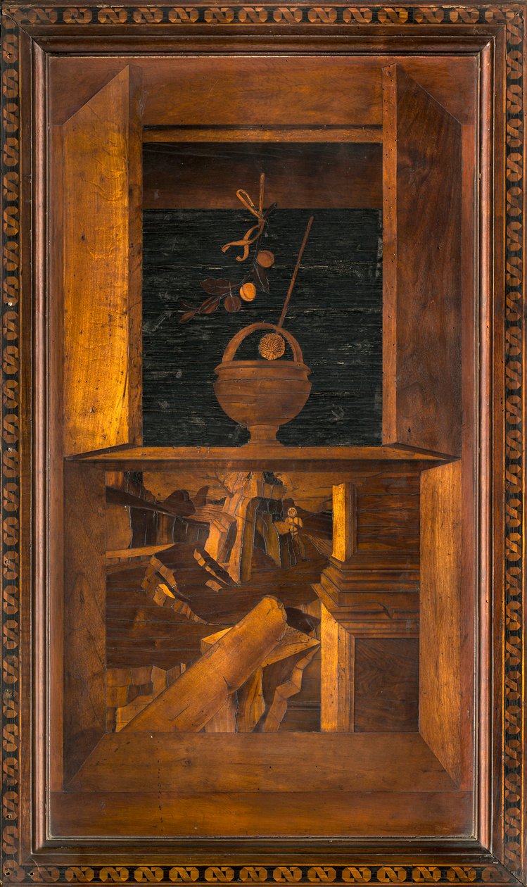 Lignaean Canonical Choir, upotekoriste Giovanni Maria Platina 1484, Superior Stall tekijältä Giovanni Maria Platina