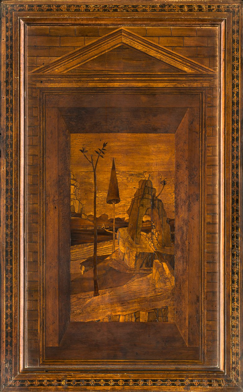 Lignaean Canonical Choir, upotekoriste Giovanni Maria Platina 1484, Superior Stall tekijältä Giovanni Maria Platina