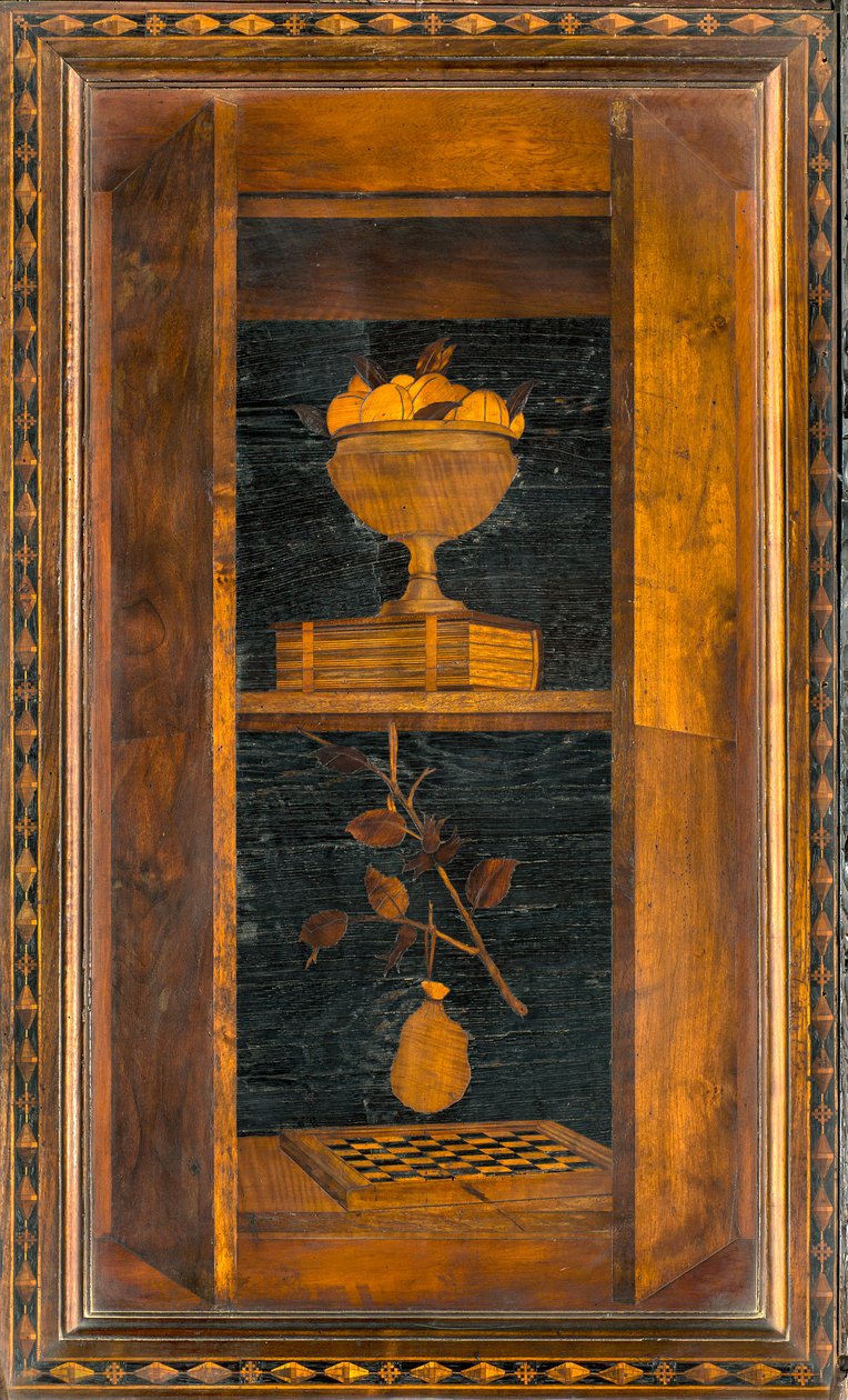 Lignaean Canonical Choir, upotekoriste Giovanni Maria Platina 1484, Superior Stall tekijältä Giovanni Maria Platina