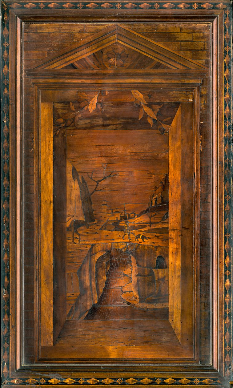 Lignaean Canonical Choir, upotekoriste Giovanni Maria Platina 1484, Superior Stall tekijältä Giovanni Maria Platina