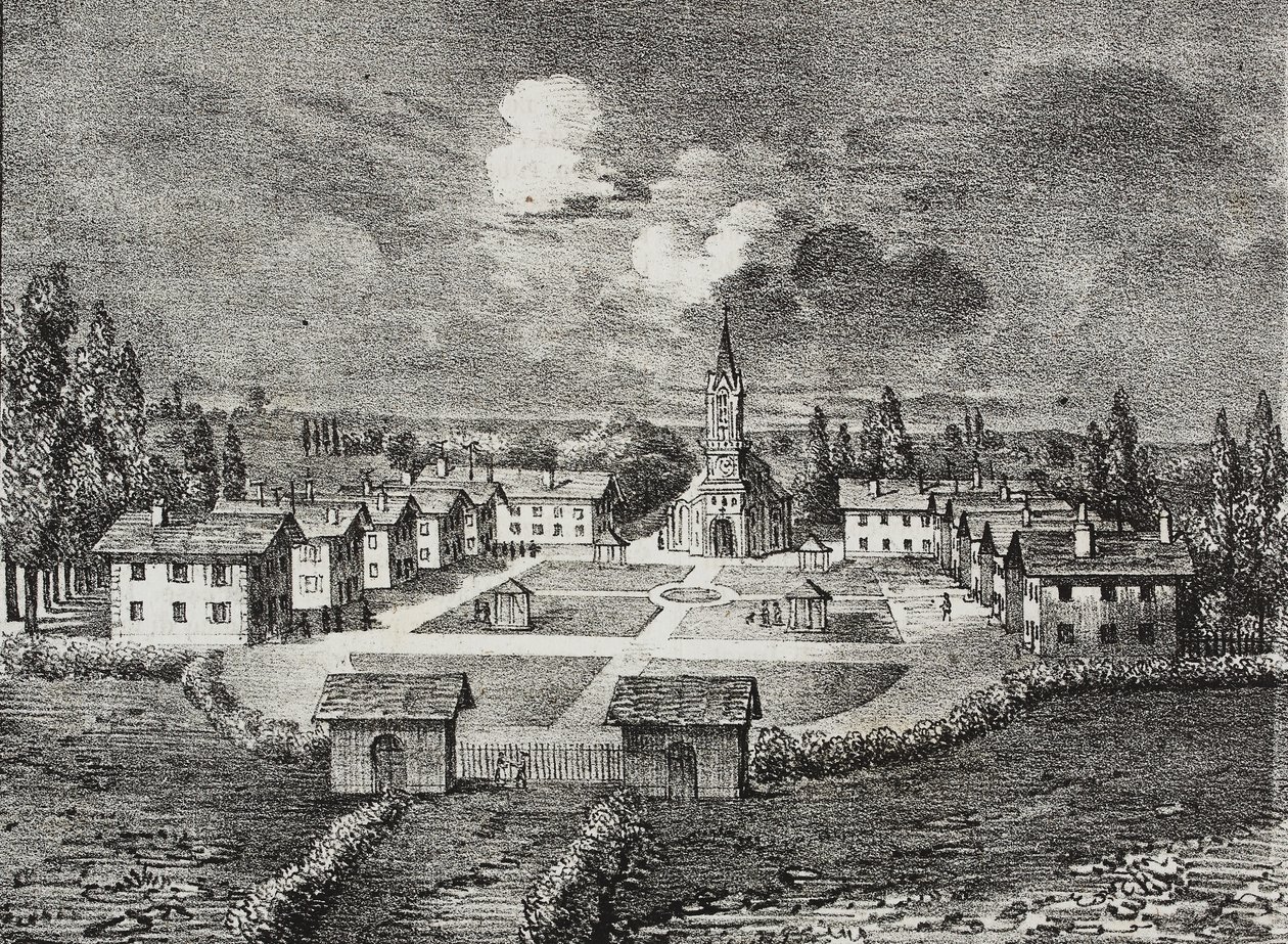 Mettray Agricultural Colony, Tours, Ranska, osoitteesta "Poliorama Pittoresco", n. 44, 10. kesäkuuta tekijältä Giovanni Mariani