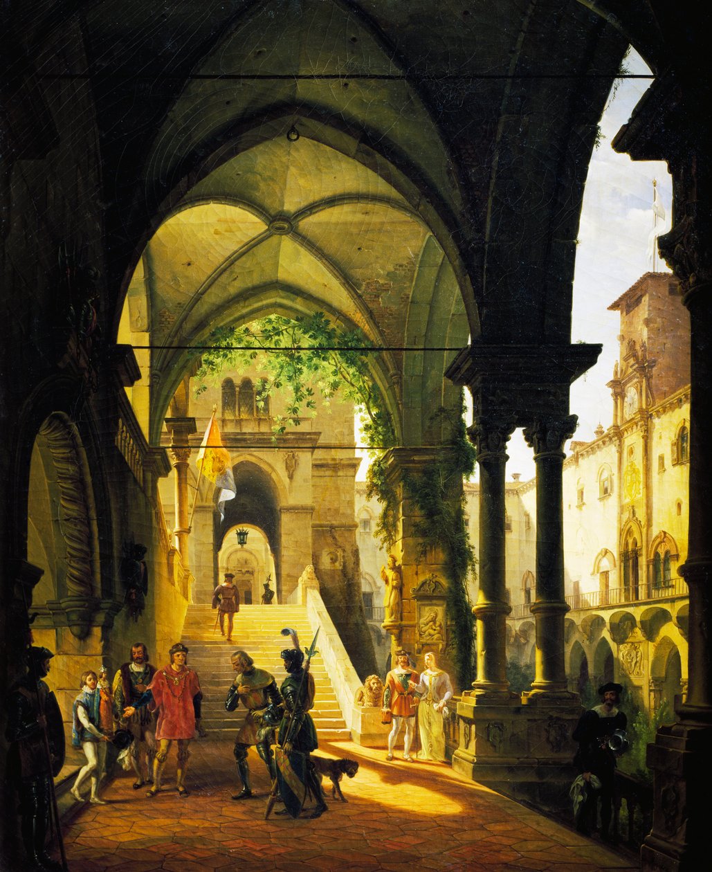 Giovanni Migliaran Louis XI Barolon linnassa (1785-1837) tekijältä Giovanni Migliara