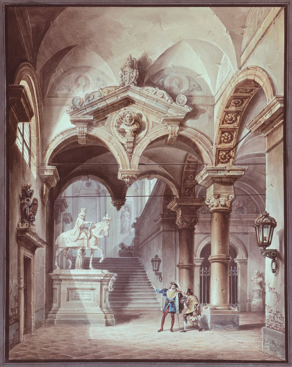 Kiven vieras, Sevillan käytännöllinen jokeri, Giovanni Migliara (1785-1837) tekijältä Giovanni Migliara