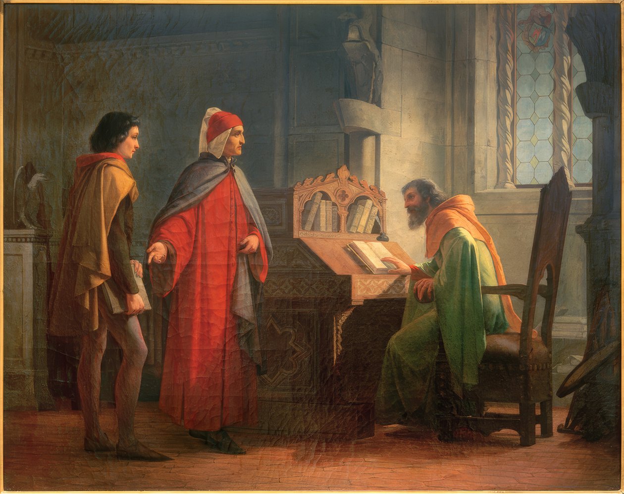 Dante Alighieri -tähti Giotto dem Guido Novello, Polenta vor tekijältä Giovanni Mochi