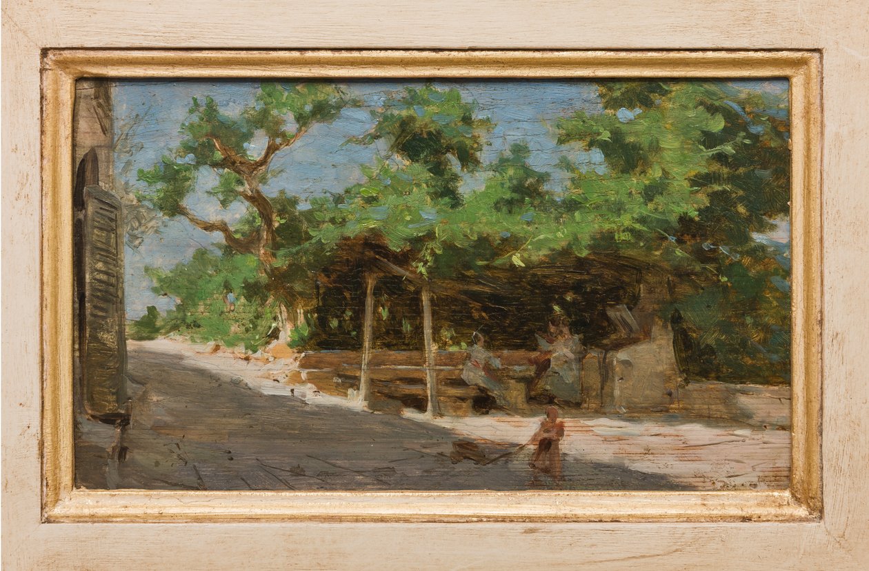 Pergola (öljy kankaalle) tekijältä Giovanni Muzzioli