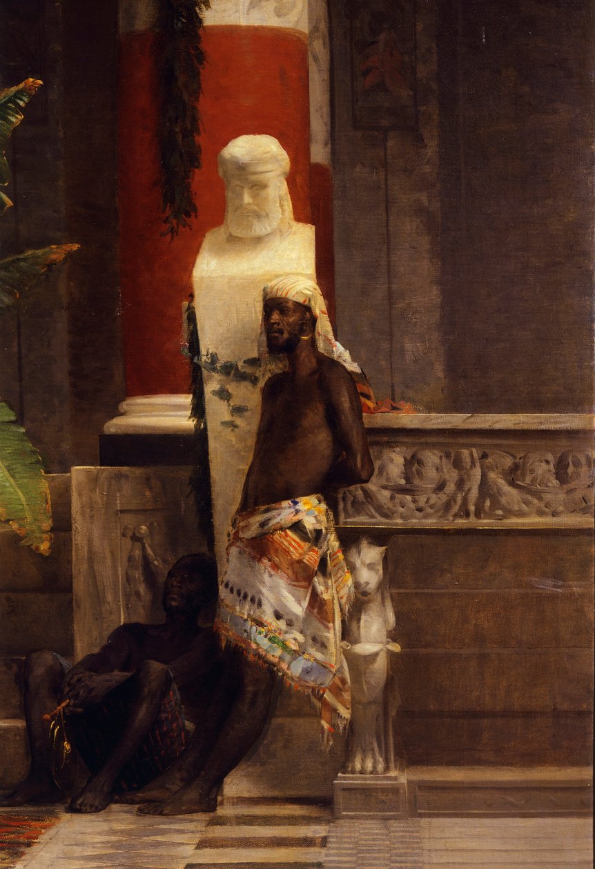 Poppean kosto, yksityiskohta, Giovanni Muzzioli (1854-1894), öljy kankaalle tekijältä Giovanni Muzzioli