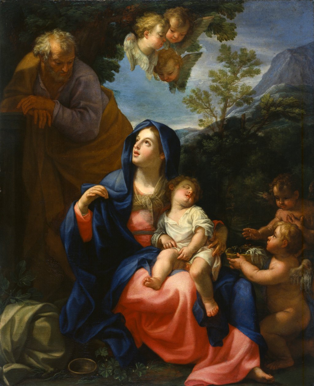 Lepo pakomatkalla Egyptiin, n.1720-30 tekijältä Giovanni Odazzi