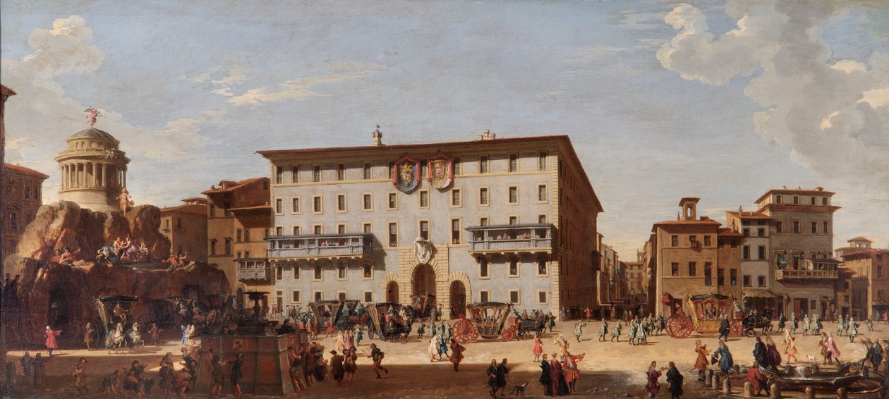 Festivaali Espanjalaisilla portailla, Rooma tekijältä Giovanni Paolo Pannini