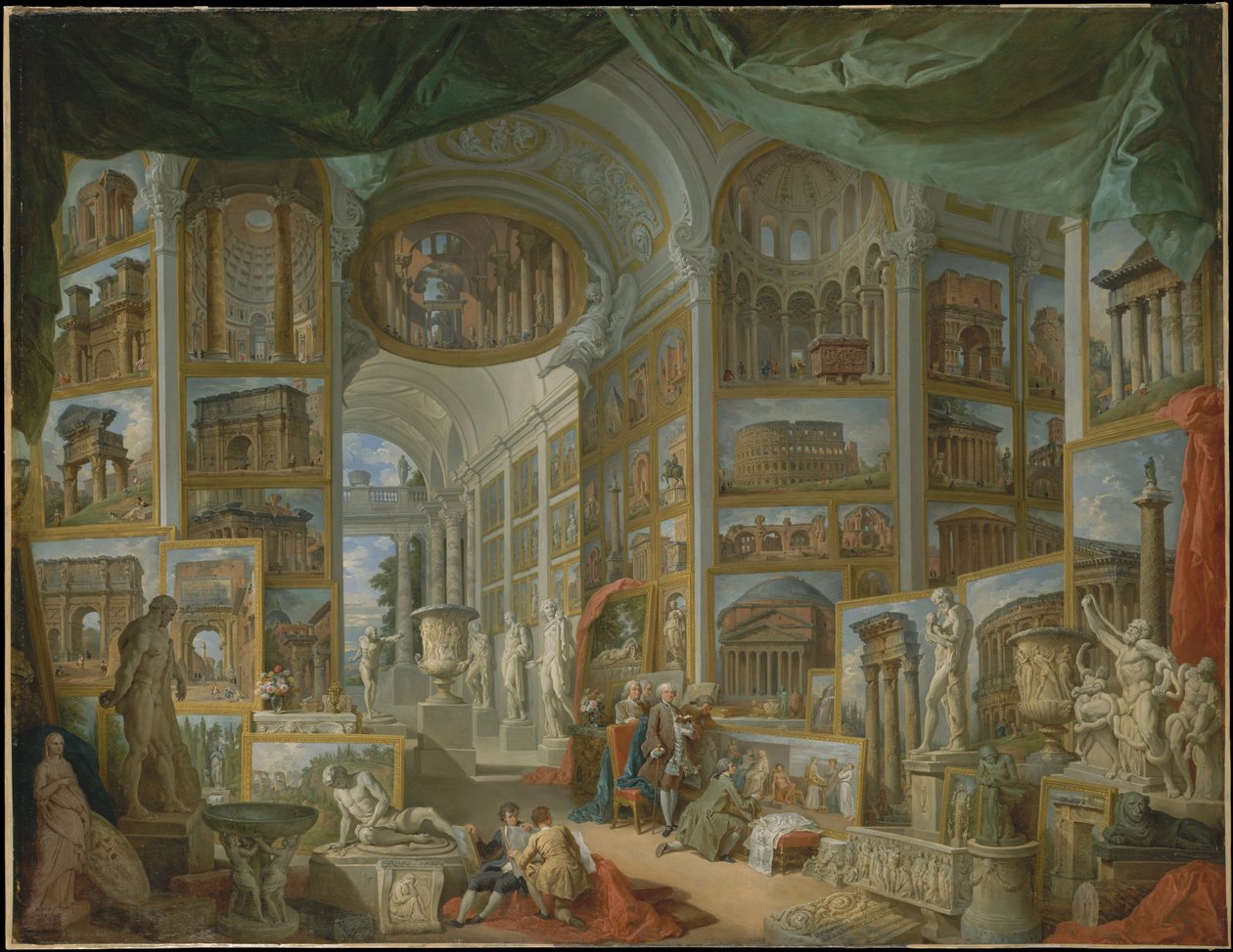 Muinainen Rooma, 1757 tekijältä Giovanni Paolo Pannini