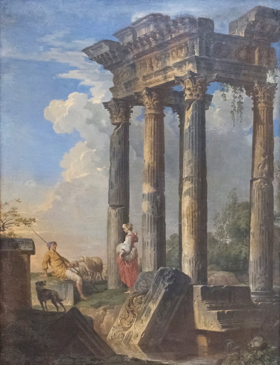 Rauniot paimenten kanssa tekijältä Giovanni Paolo Pannini