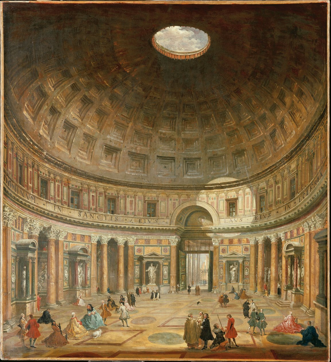 Pantheonin sisustus, Rooma tekijältä Giovanni Paolo Pannini
