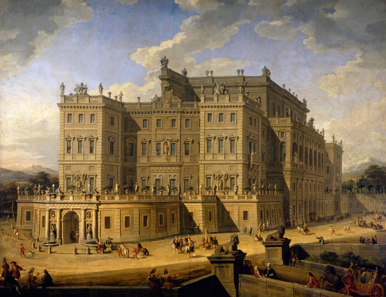 Näkymä Rivolin linnalle tekijältä Giovanni Paolo Pannini