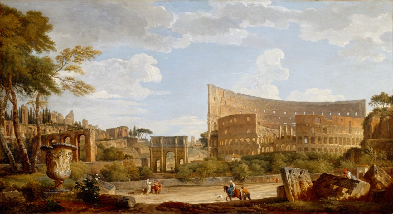 Näkymä Colosseumille tekijältä Giovanni Paolo Pannini