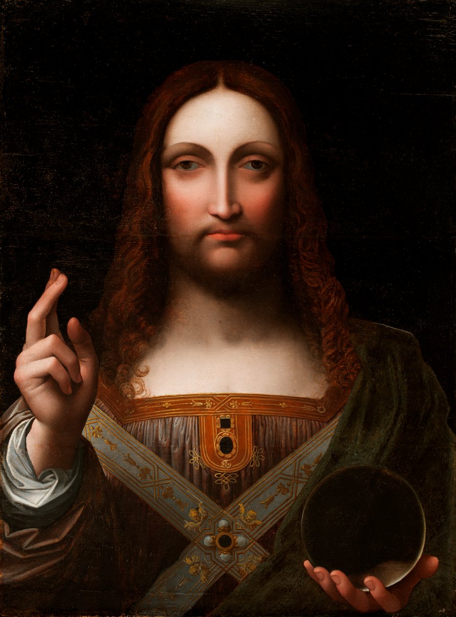 Cristo Salvator Mundi (öljy puulevylle) tekijältä Giovanni Pietro Rizzoli Giampietrino