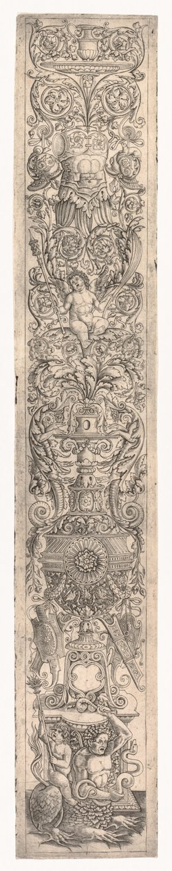Panell ornamental: Tritó muntat per un nen, c. 1505-1515. finlandès tekijältä Giovanni Pietro da Birago