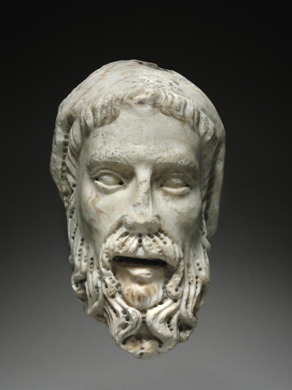 Profeetan pää, n. 1300-1325 tekijältä Giovanni Pisano