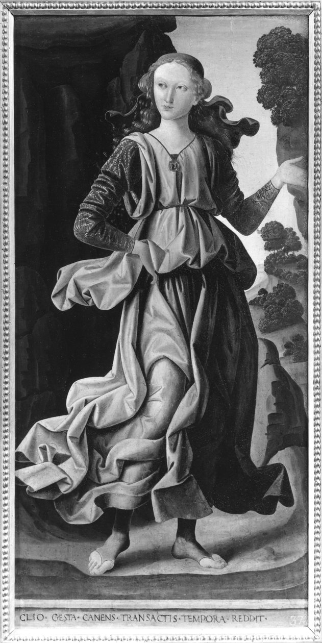 Clio, historian museo tekijältä Giovanni Santi or Sanzio