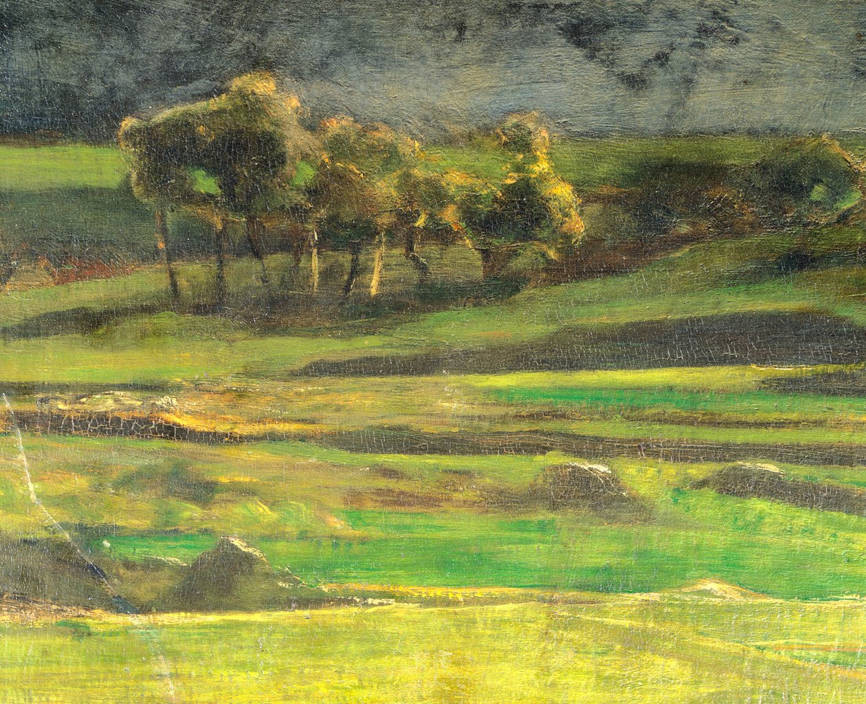 Paalussa Giovanni Segantini (1858-1899), öljy kankaalle tekijältä Giovanni Segantini