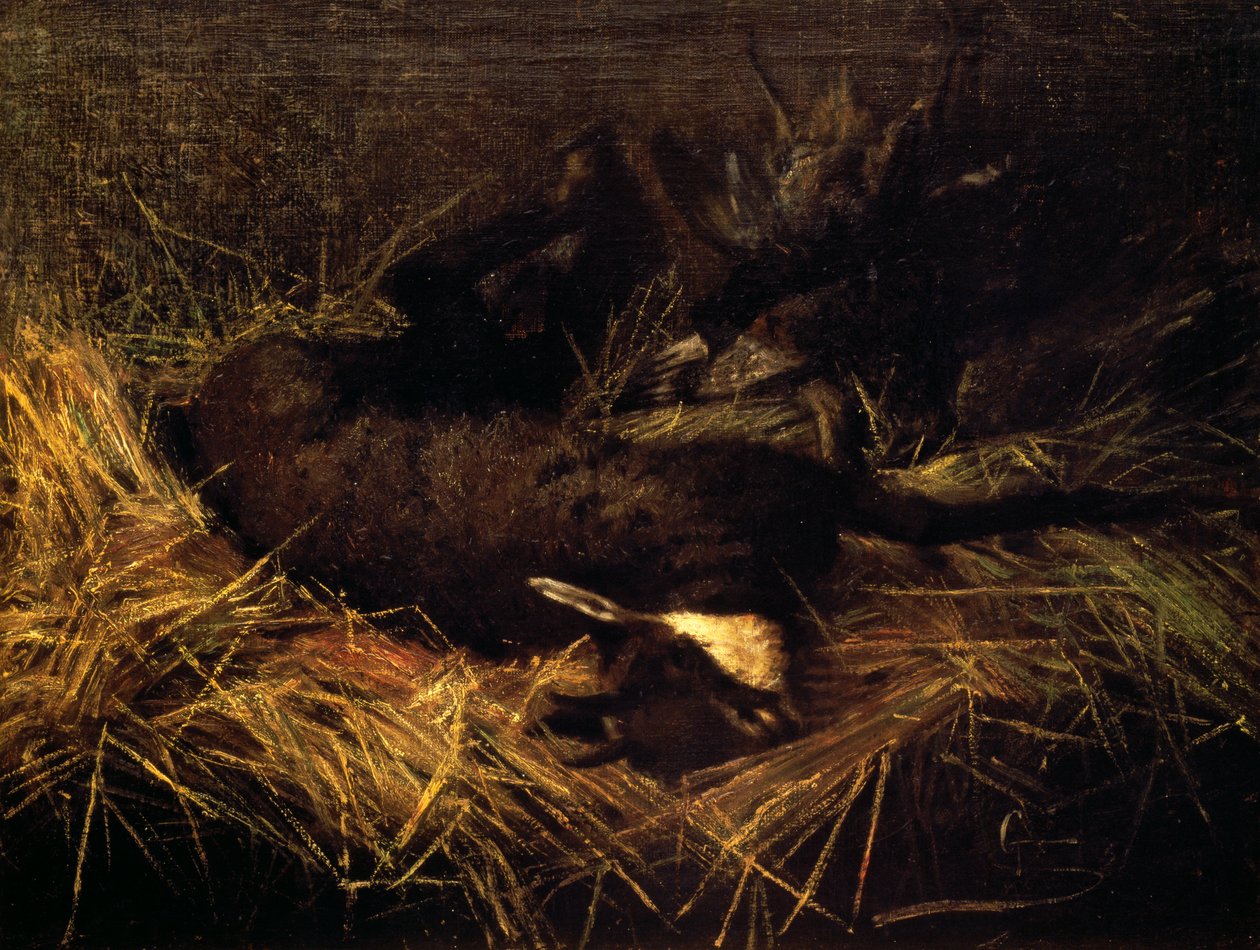 Kuollut säämiskä tekijältä Giovanni Segantini
