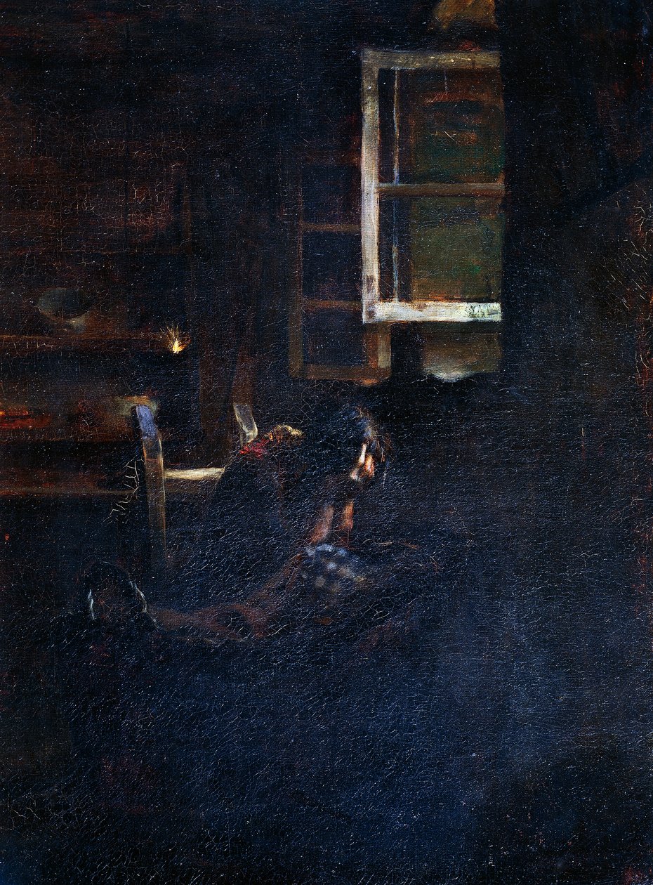 Tyhjä kehto tekijältä Giovanni Segantini