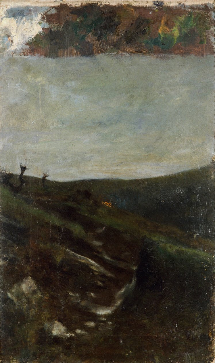 Maisema Milanon lähellä tekijältä Giovanni Segantini