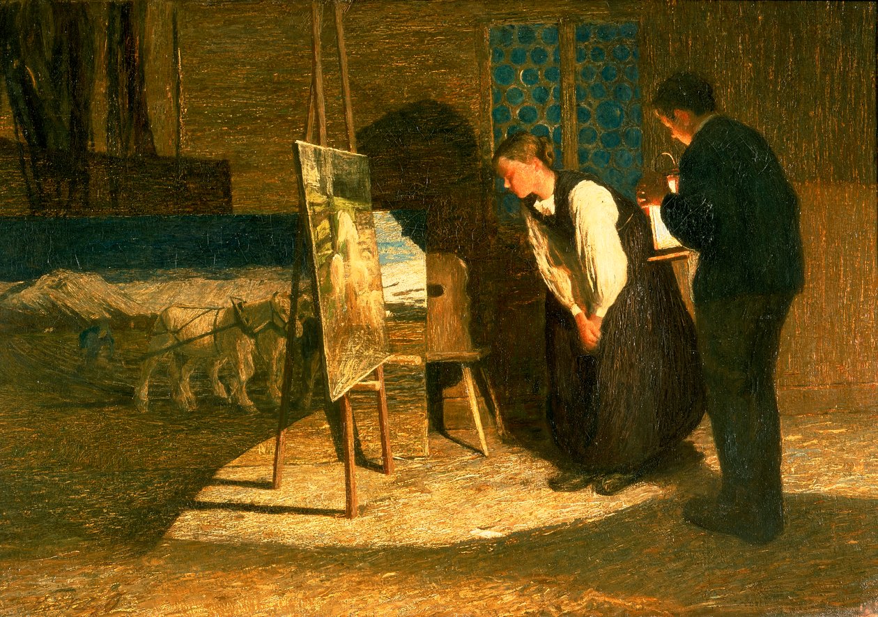 Omat mallini (öljy kankaalle) tekijältä Giovanni Segantini