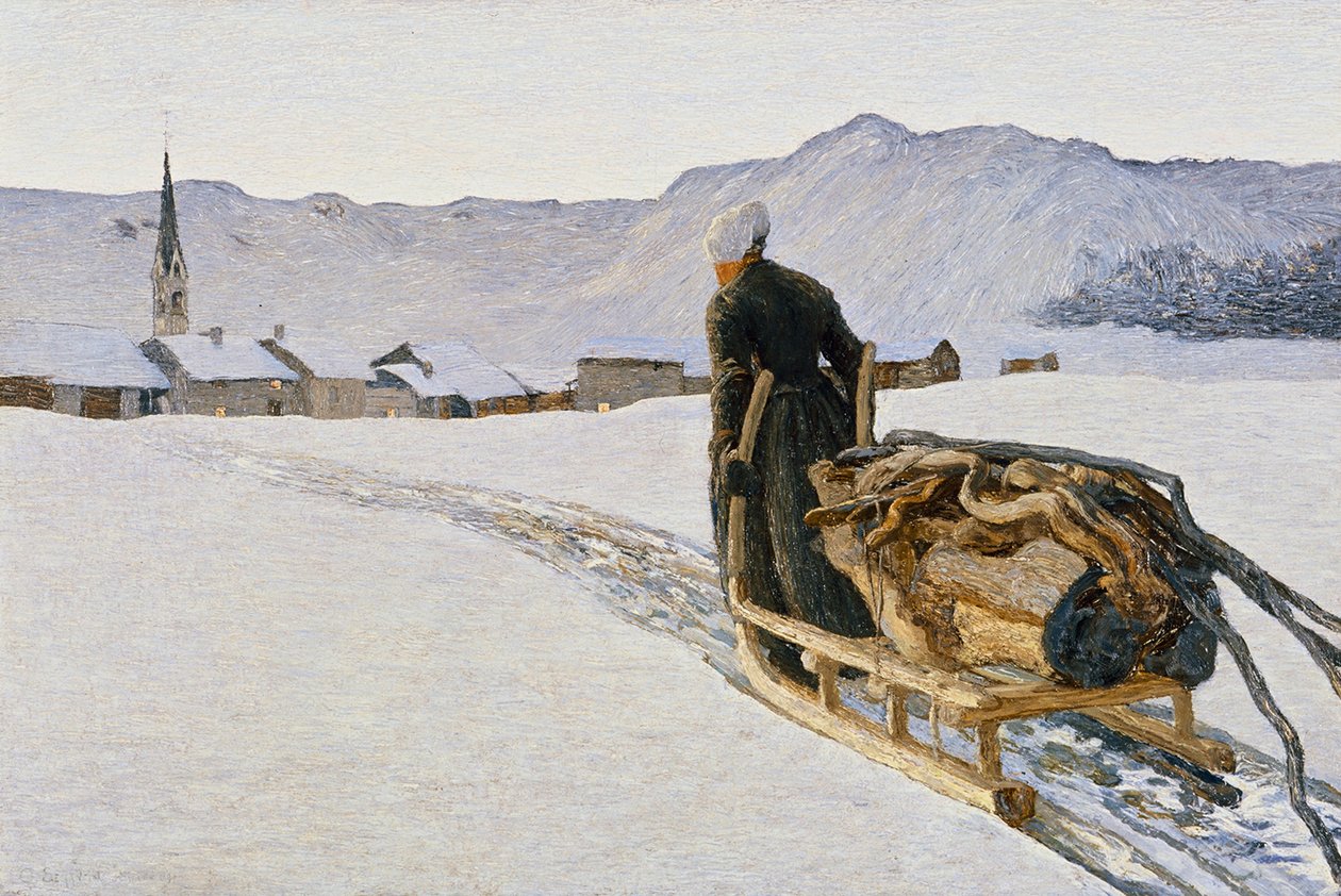 Ritorno dal bosco (Paluu metsästä) tekijältä Giovanni Segantini