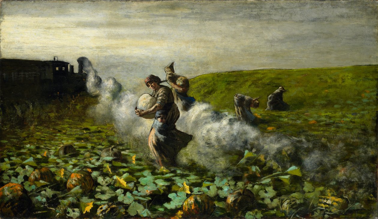 Kurpitsasato, 1897 tekijältä Giovanni Segantini