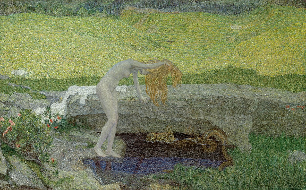 Turhamaisuus pahan lähde tekijältä Giovanni Segantini