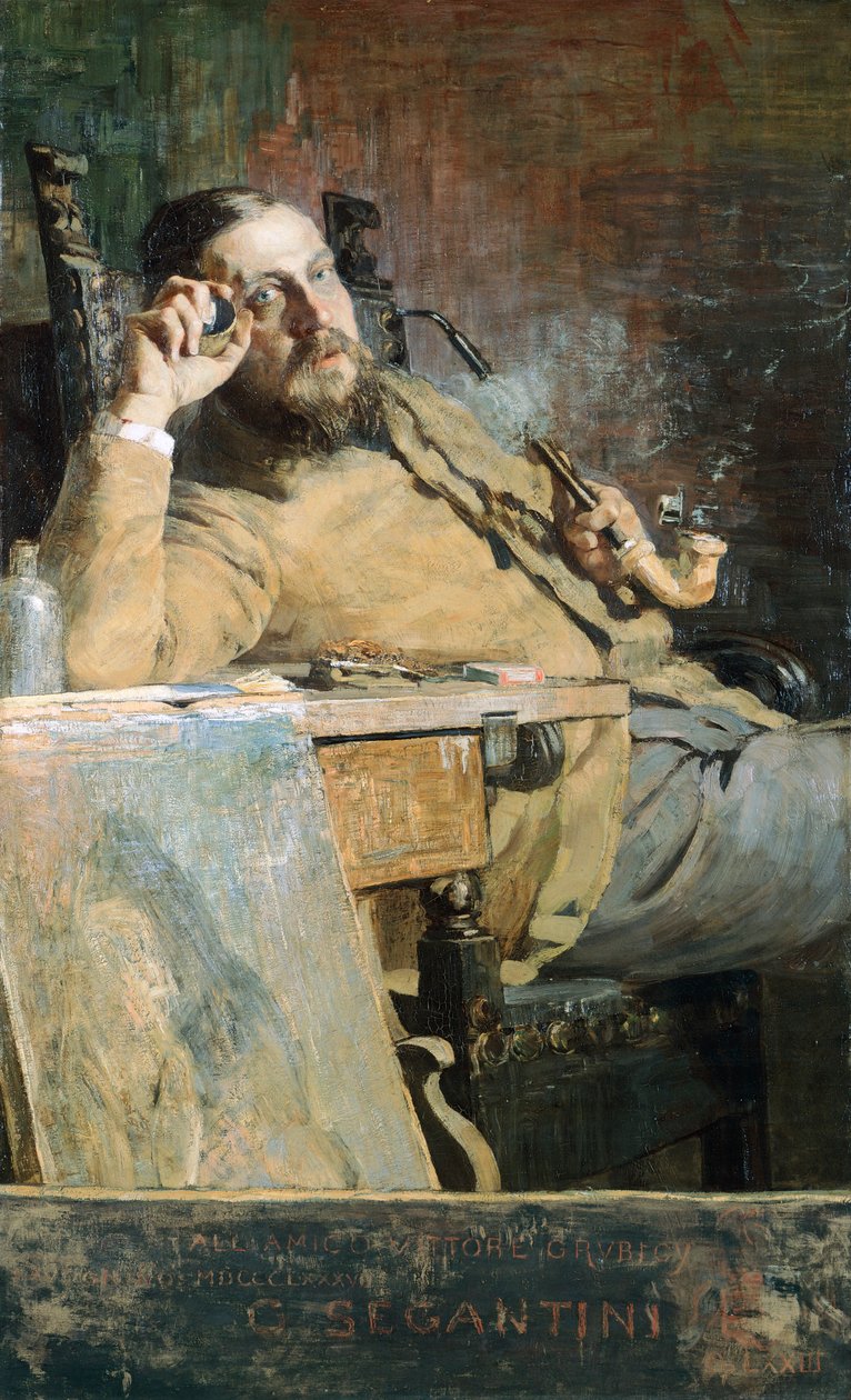 Vittorio Grubicy de Dragon, kirjoittanut Giovanni Segantini tekijältä Giovanni Segantini