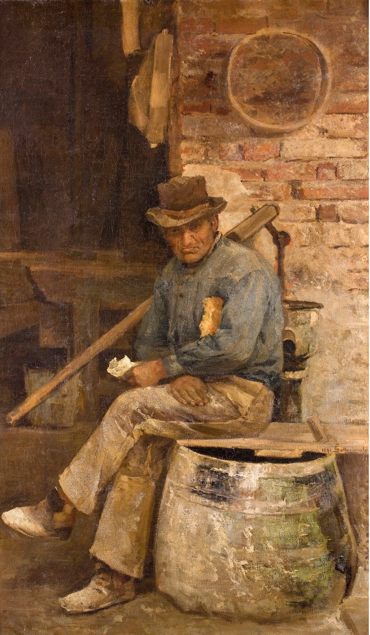 Maconin muotokuva (Muurarin muotokuva) Giovanni Sottocornolan (1855-1917) maalaus 1891 Yksityiskokoelma tekijältä Giovanni Sottocornola