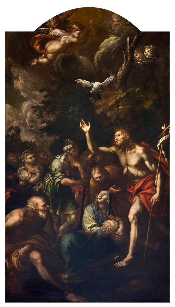 Johannes Kastajan ennustaminen (Johannes Kastajan ennustaminen) Giovanni Stefano Doneda dit Il Montalto (1611-1689) maalaus 1666 Yksityiskokoelma tekijältä Giovanni Stefano (1608 89) Danedi