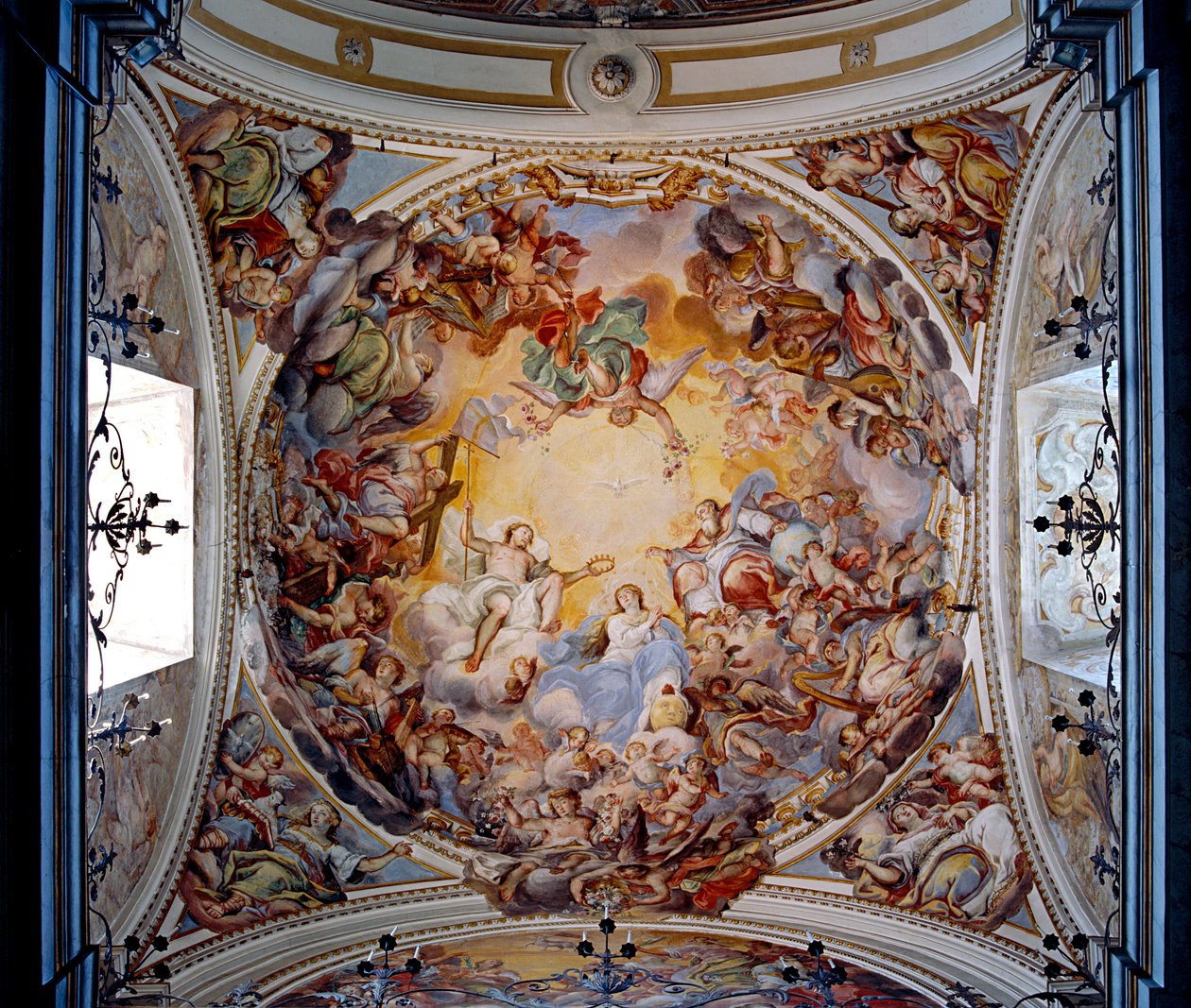 Neitsyen kruunaus, 1725 tekijältä Giovanni Tuccari