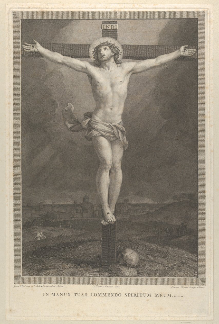 Kristus ristiinnaulittu, kallo tyvessä, n. 1770-1803. tekijältä Giovanni Volpato
