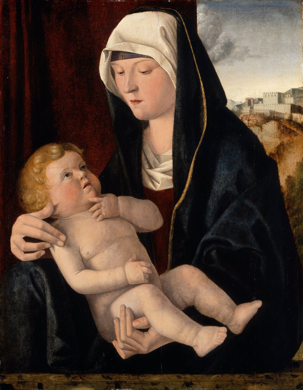 Madonna ja lapsi tekijältä Giovanni Workshop of Bellini