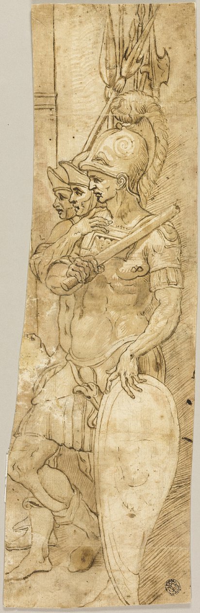 Kolme roomalaista sotilasta tekijältä Giovanni da Bologna