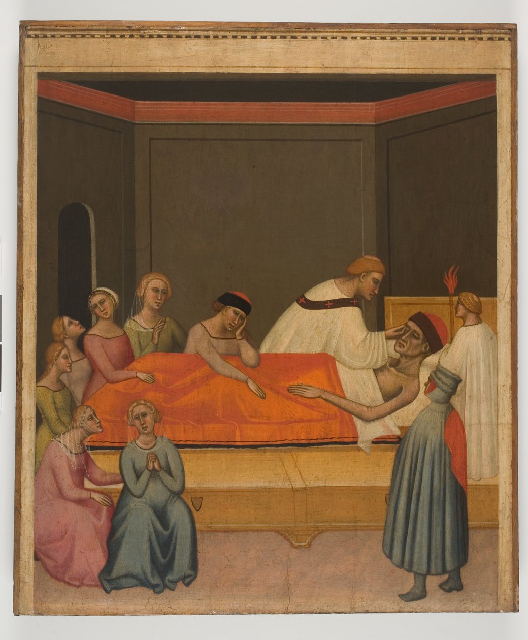 Extreme Unction, c.1360 (tempera paneelissa) tekijältä Giovanni del Biondo dal Casentino