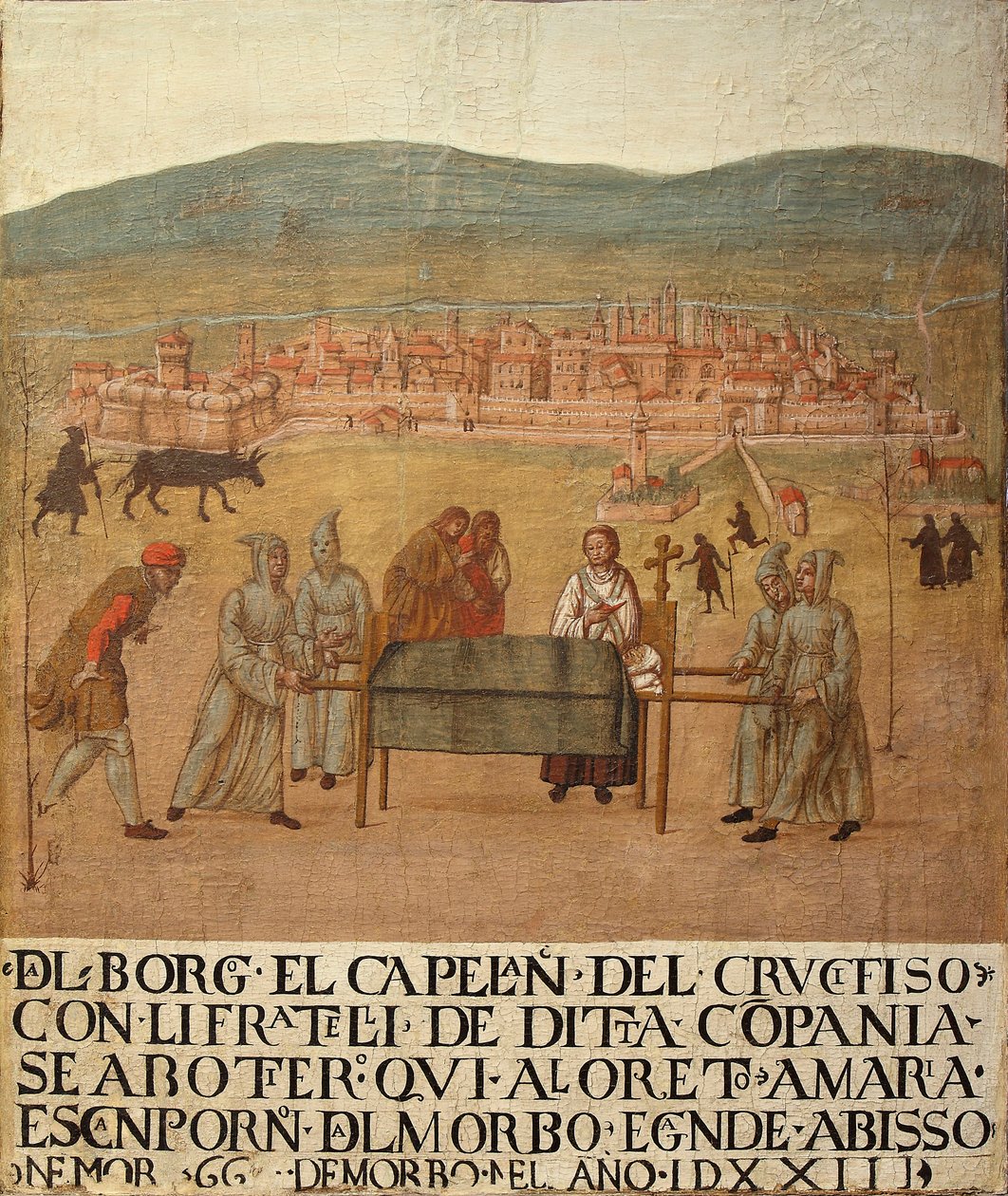 Compagnia del Crocifisson pyhiinvaellus Loretoon, 1500-luvun ensimmäinen puolisko. tekijältä Giovanni del Leone