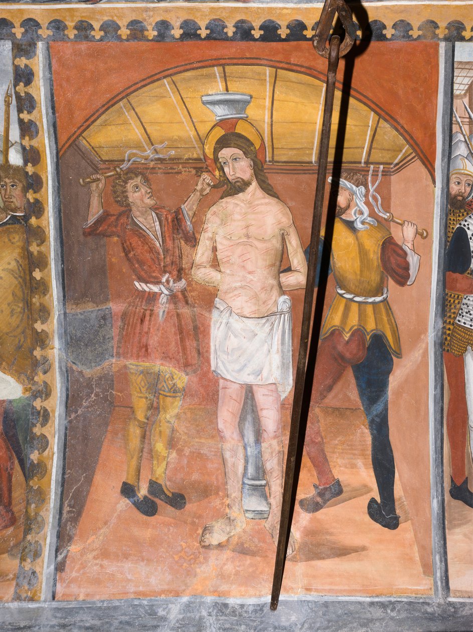 Tarinoita Kristuksen kärsimyksestä: Jeesus, jota ruoskitaan tekijältä Giovanni di Cherasco Botoneri
