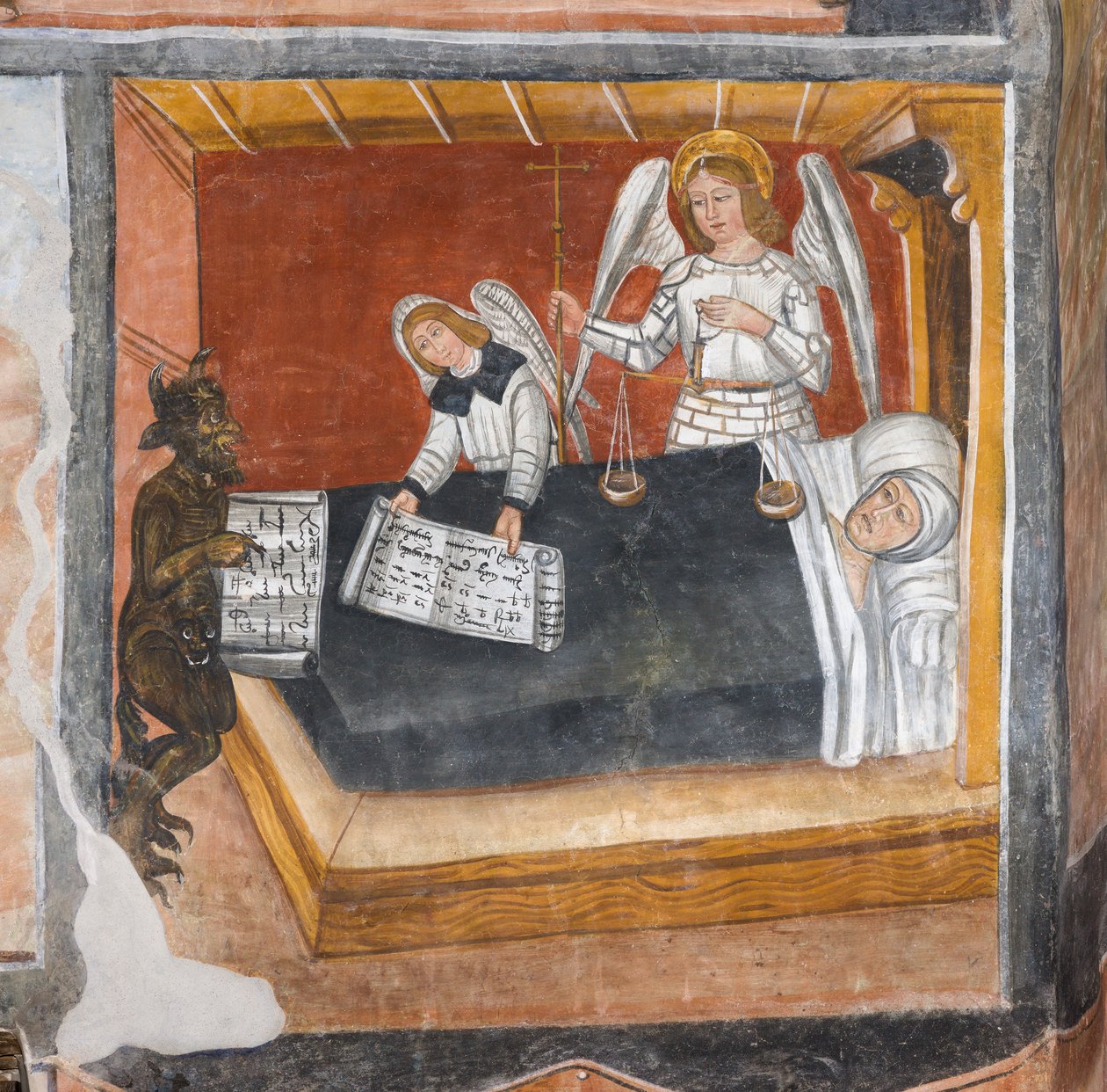 Sielun tuomio kuolinvuoteella tekijältä Giovanni di Cherasco Botoneri