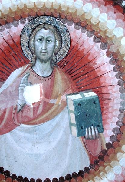 Kristuksen siunaus (fresko) tekijältä Giovanni di Corraduccio