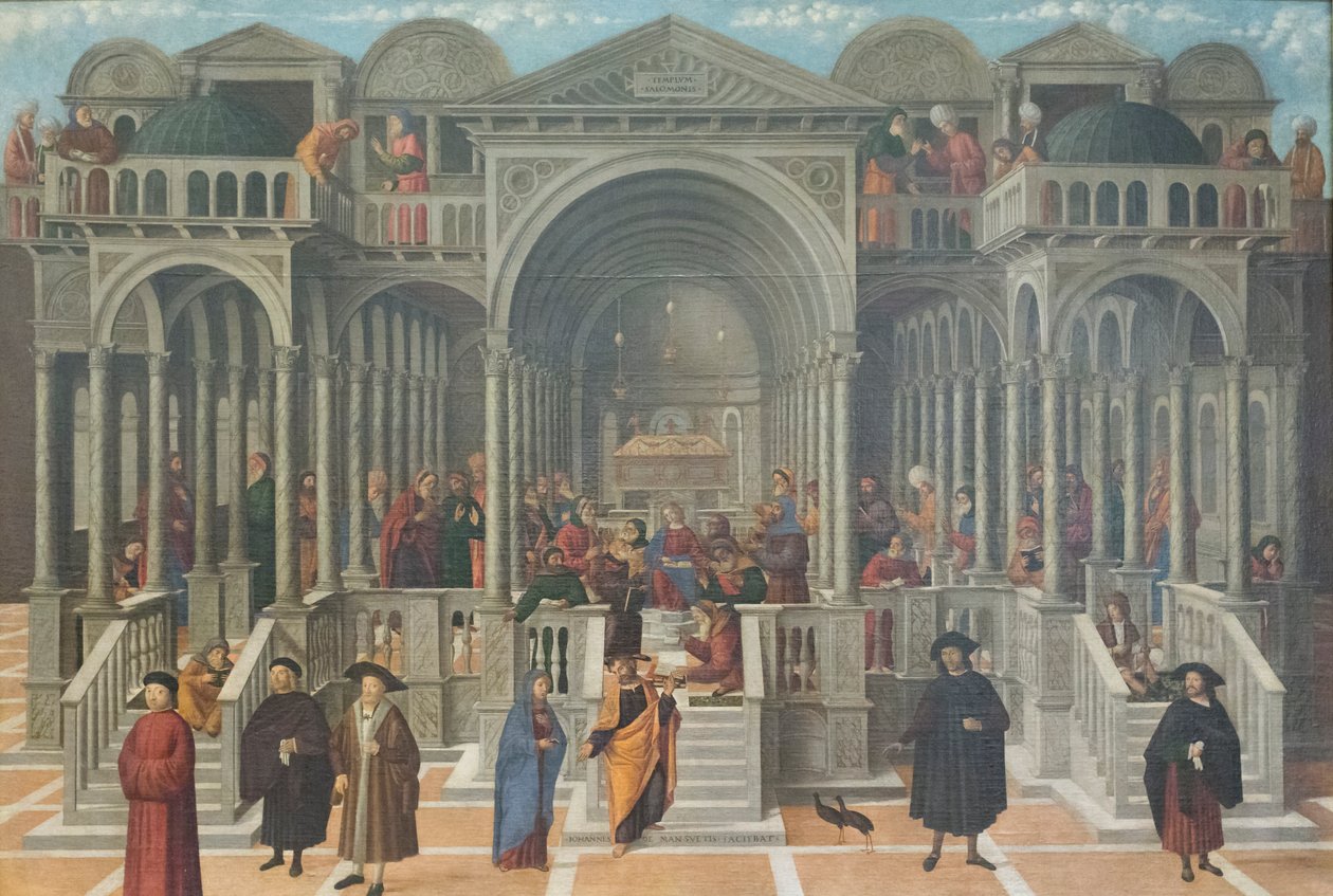 Kiista Jeesuksen temppelissä lääkäreiden kesken tekijältä Giovanni di Niccolo Mansueti