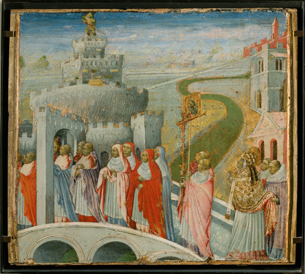 La procession de Saint Gregoire au Chateau Saint-Ange - Pyhän Gregoriuksen kulkue Castel Sant