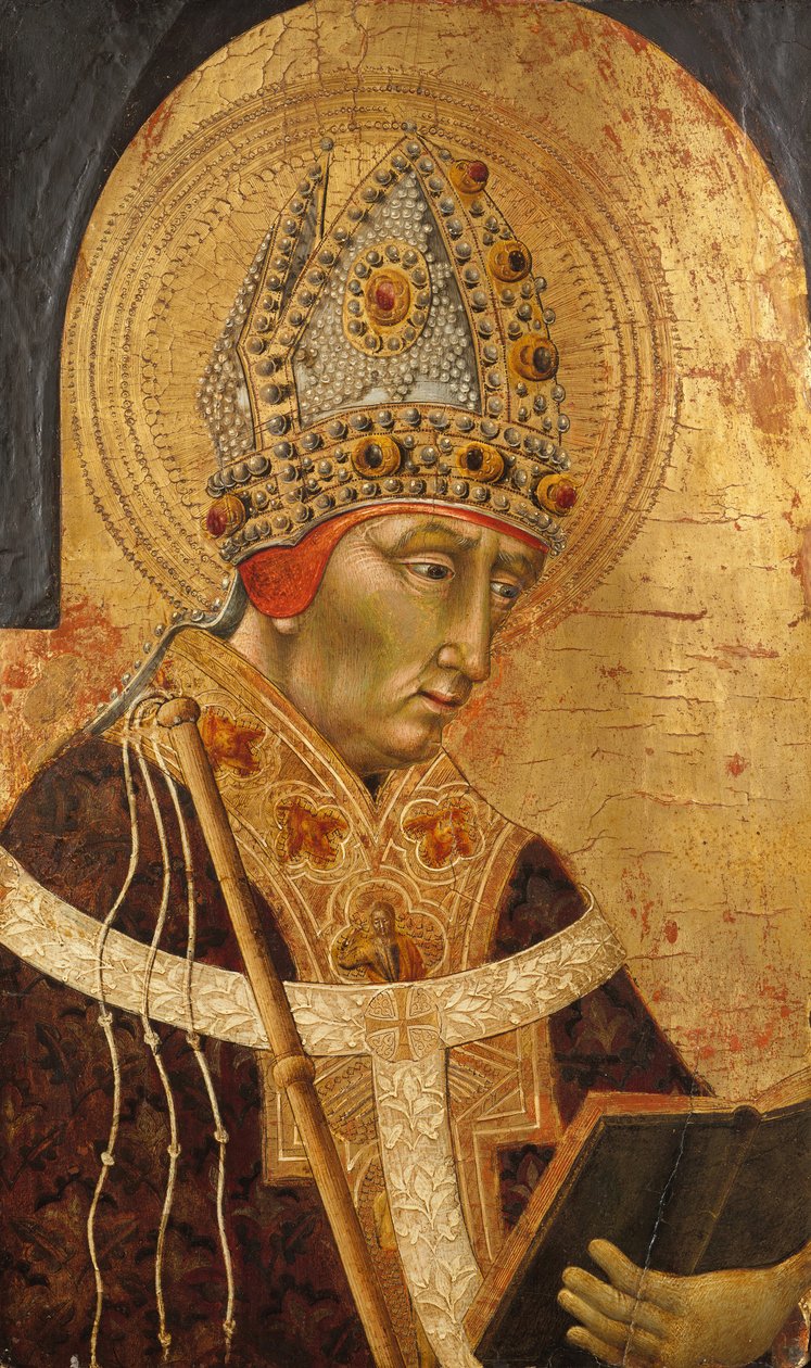 Saint Ambrose, 1465-70. tekijältä Giovanni di Paolo