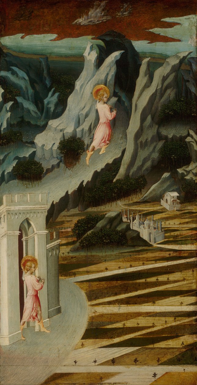 Johannes Kastaja erämaassa tekijältä Giovanni di Paolo