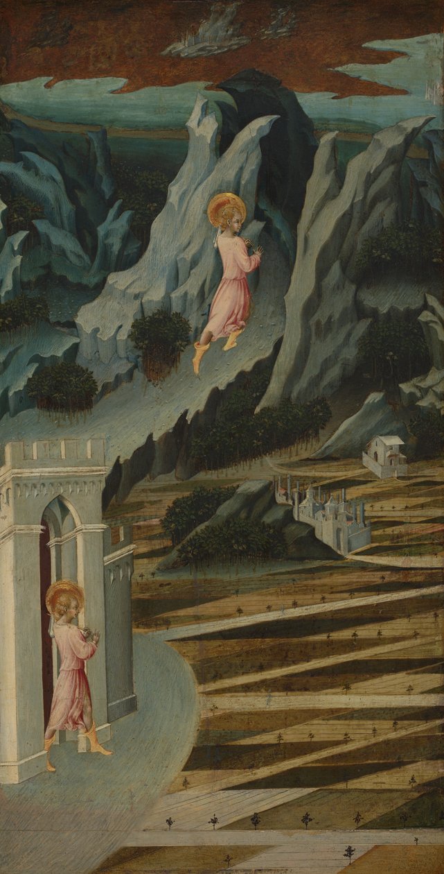 Johannes Kastaja erämaassa tekijältä Giovanni di Paolo