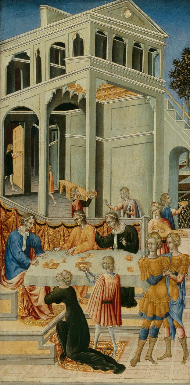 Salome pyytää Herodekselta Johannes Kastajan pään tekijältä Giovanni di Paolo